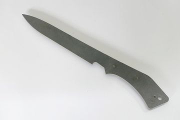 Ebauche de Lame de couteau fixe type fighter acier inox MOX27co
