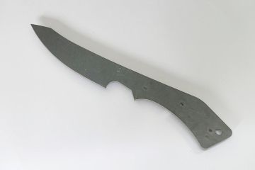 Ebauche de Lame de couteau fixe type skinner acier inox MOX27co