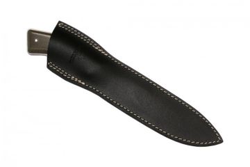Couteau de camp bushcraft artisanal acier mox27co micarta kaki