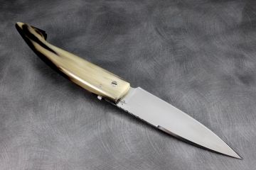 Couteau custom capucin Berger manche corne acier inox RWL34