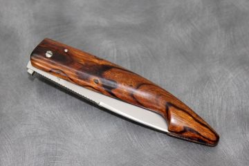 Couteau capucin Berger bois de fer d\'Arizona acier 90MCV8
