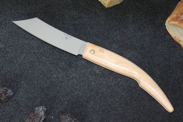 Couteau capucin Eustache lame RWL34 manche ronce de frêne