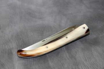 Couteau pliant custom Design Laguiole corne acier RWL34