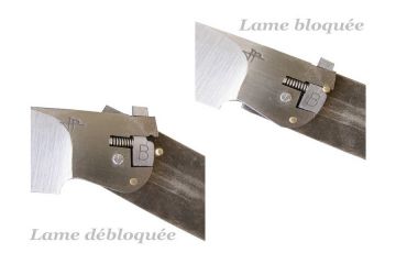 Couteau pliant custom Plantaurel corne acier inox RWL34