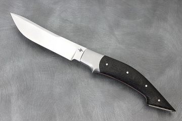 Couteau de chasse \"le Ragot\" manche morta chêne noir acier inox RWL34