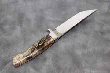 Couteau de chasse Poignard fourche marronnier stabilisée acier RWL34
