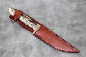 Couteau de chasse Poignard fourche marronnier stabilisée acier RWL34