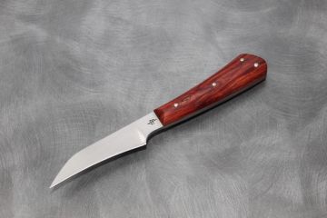 Couteau de cuisine bec d'oiseau manche cocobolo acier inox 12c27