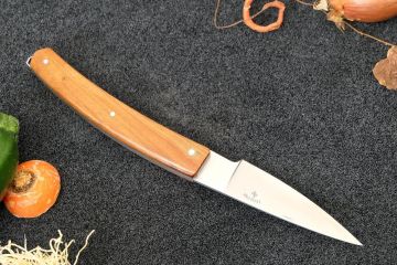 Couteau de poche Harpon lame inox 14c28 manche abricotier