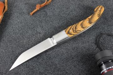 Couteau pliant Baroudeur lame RWL34 manche bocote