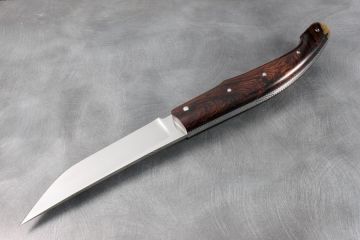 Couteau pliant Baroudeur 13cm loupe palissandre du Honduras acier RWL34