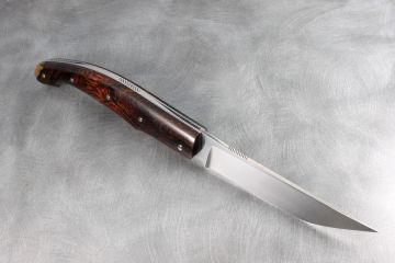 Couteau pliant Baroudeur 13cm loupe palissandre du Honduras acier RWL34