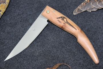 Couteau pliant chasse bécasse, Plantaurel cade acier inox 12c27