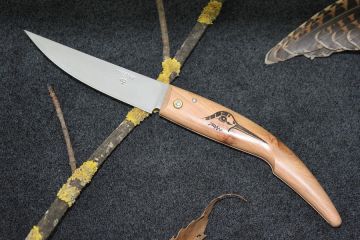Couteau pliant chasse bécasse, Plantaurel cade acier inox 12c27