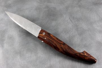 Couteau pliant Berger bois de fer d\'Arizona acier damas inox