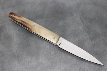 Couteau pliant Espadon lame acier VG10 corne jaspée