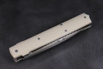 Couteau pliant custom Rétro GM ivoire acier RWL34