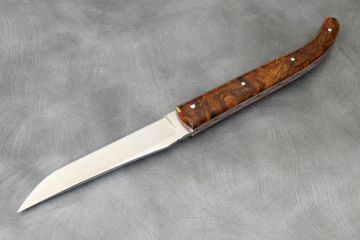 Couteau pliant design Laguiole loupe bois de fer d\'Arizona acier RWL34