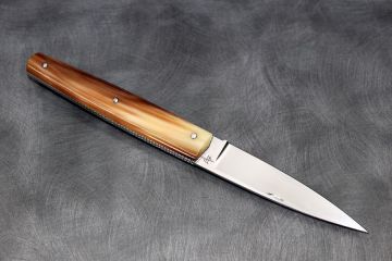 Couteau pliant pour femme Espadon acier RWL34 corne jaspée