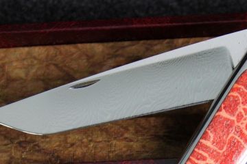 Couteau à secret collection Versailles sommelier corail acier damas