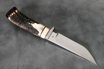 Couteau de chasse Poignard bois de cerf acier RWL34