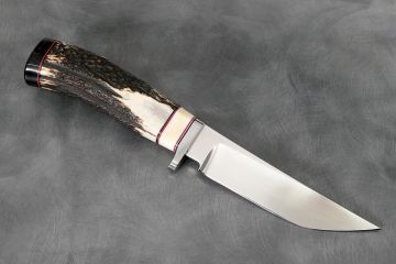 Couteau de chasse Poignard bois de cerf acier RWL34