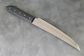 Couteau de cuisine trancheur, manche micarta acier inox Bölher N690