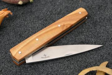 Couteau pliant Espadon 10,5cm lame 14c28 manche abricotier
