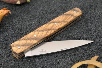 Couteau pliant Espadon 10,5cm lame 14c28 manche frêne stabilisé