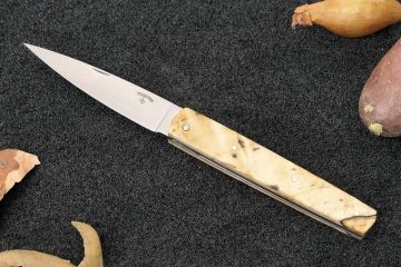 Couteau pliant Espadon 10,5cm lame 14c28 manche marronnier stabilisé