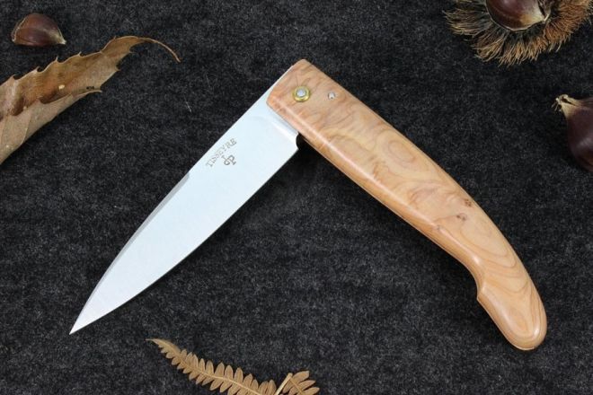 Couteau de Berger des Pyrénées lame acier 12c27 manche genévrier