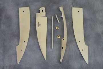 Kit de couteau pliant à cran forcé Gentleman acier inox 12c27