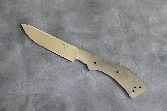 Lame de couteau fixe type poignard acier inox MOX27co