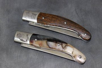 2 Marquages laser personnalisés sur couteau