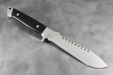 Rare, deuxième main machette couteau collection Bideau lame acier RWL34