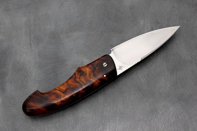 Couteau pliant Petit-gros, le couteau rigolo manche bois de fer d\'Arizona