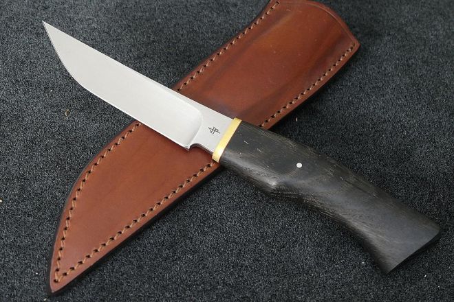 Couteau poignard manche morta lame acier RWL34