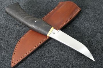 Couteau poignard manche morta lame acier RWL34