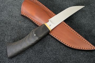Couteau poignard manche morta lame acier RWL34