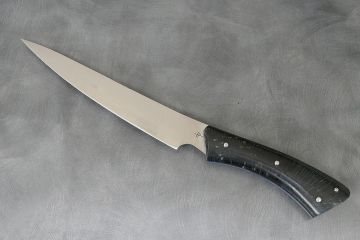 Couteau de cuisine filets hêtre stabilisé teinté acier inox 12c27