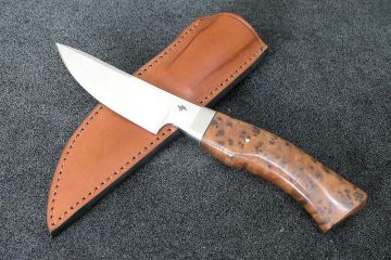 Couteau de chasse Skinner loupe de thuya acier inox RWL34