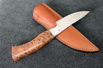 Couteau de chasse Skinner loupe de thuya acier inox RWL34