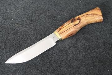 Couteau chasse Drop-point pommier stabilisé acier inox RWL34