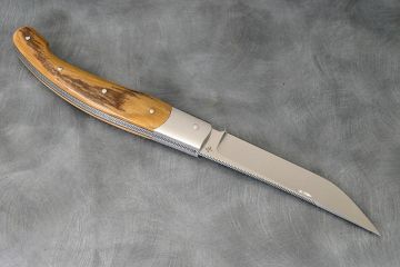 Couteau pliant Baroudeur 14cm ivoire de mammouth acier inox RWL34