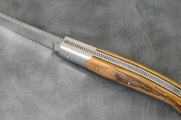 Couteau pliant Baroudeur 14cm ivoire de mammouth acier inox RWL34