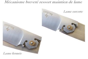 Couteau capucin traditionnel Berger acier carbone manche vieux chêne de ratelier