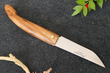 Couteau de poche traditionnel Montségur noisetier acier carbone xc75