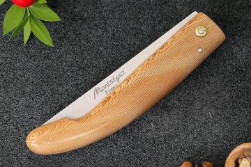 Couteau de poche traditionnel Montségur platane acier carbone xc75