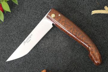 Couteau de poche traditionnel Montségur amourette acier carbone xc75